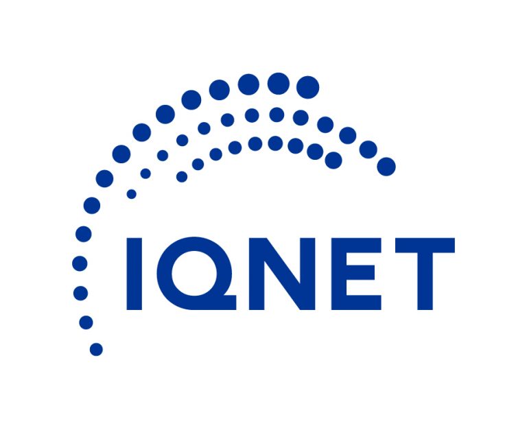 Blaues IQNET Logo